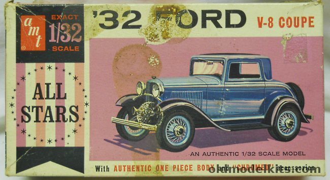 AMT 1/32 1932 Ford V-8 Coupe 'All Stars' Issue, 7232-50 plastic model kit